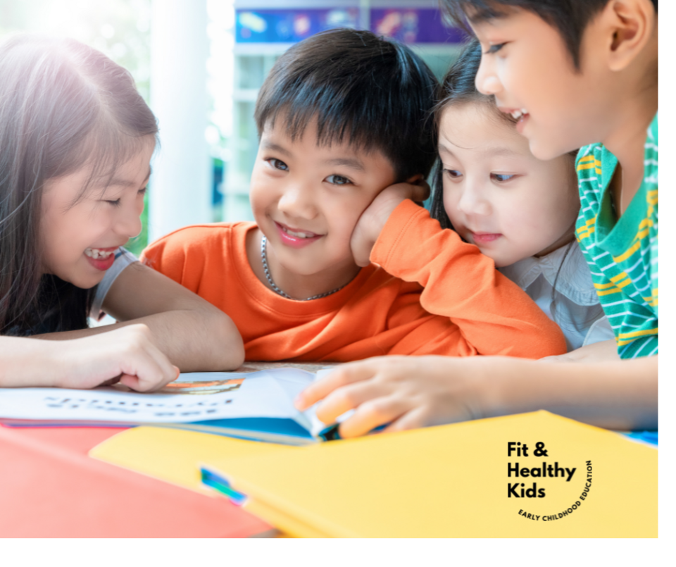 Children looking at a book